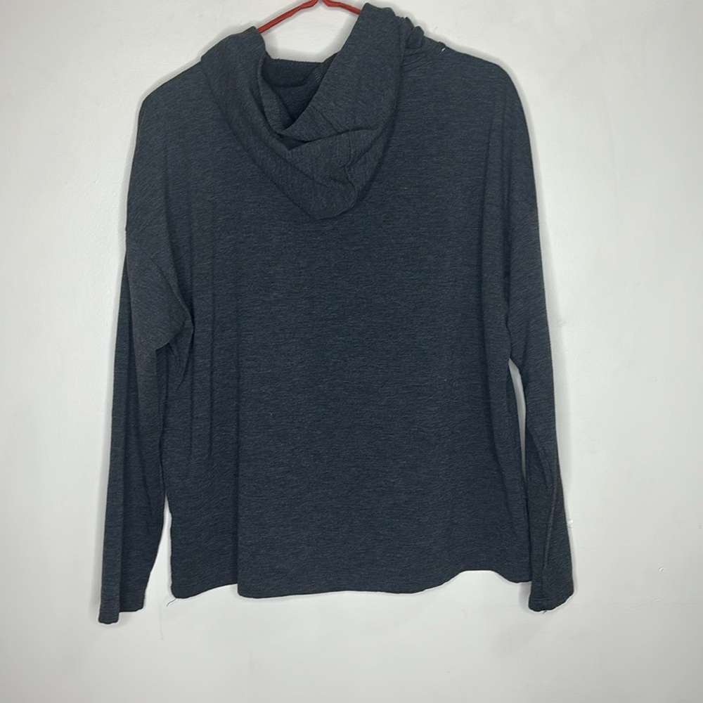 Rae Dunn | Gray Long Sleeve Hooded Sweater | Comfort Zone | Casual Wear Size M - Picture 6 of 7